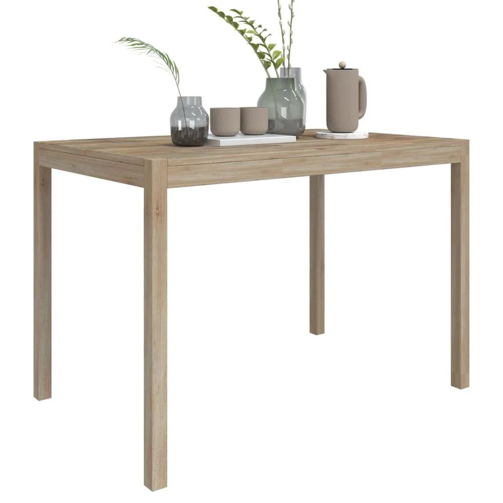Dining Table 110x70x75 cm vidaXL Solid Wood Acacia by vidaXL
