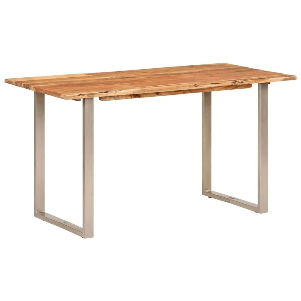 Dining Table 140x70x76 cm vidaXL Solid Wood Acacia by vidaXL