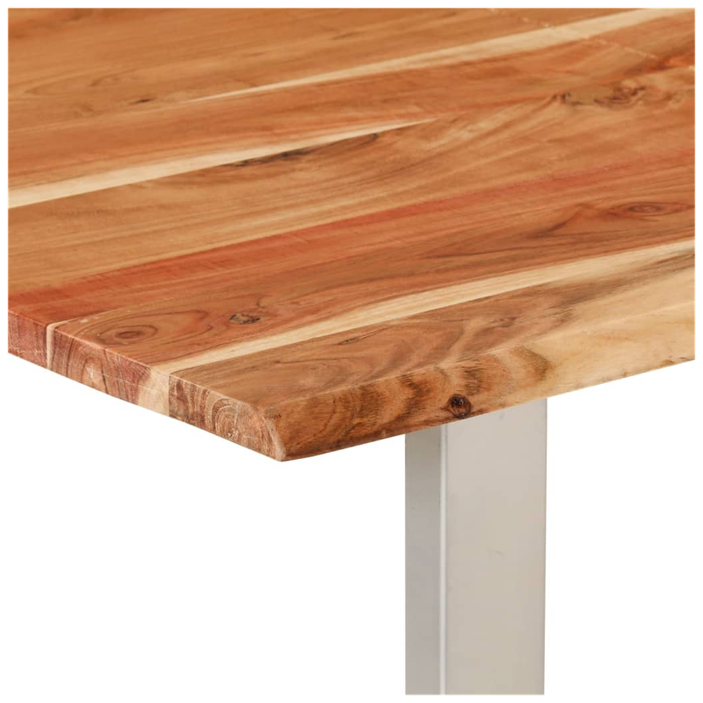 Dining Table 140x70x76 cm vidaXL Solid Wood Acacia by vidaXL