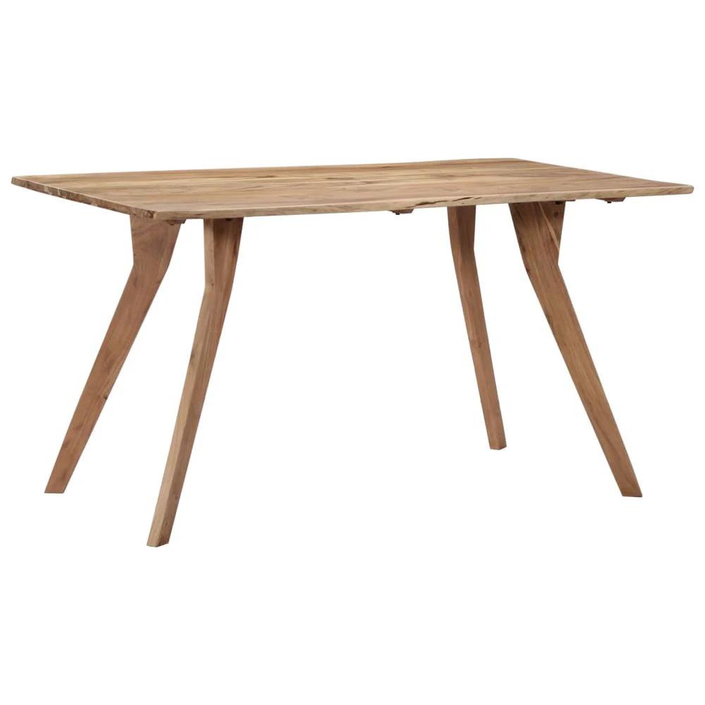 Dining Table 140x80x76 cm vidaXL Solid Acacia Wood by vidaXL