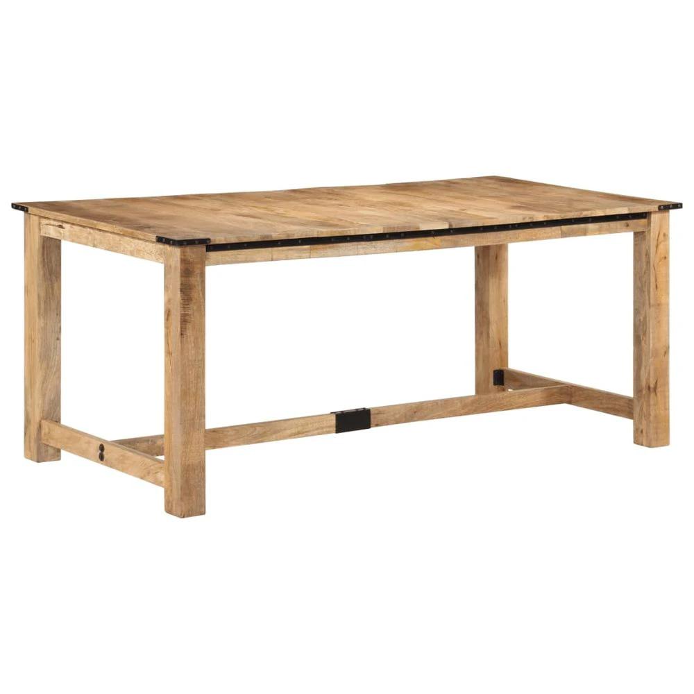 vidaXL Dining Table 180x90x75 cm vidaXL Solid Wood Mango - Uncategorized Dining Table