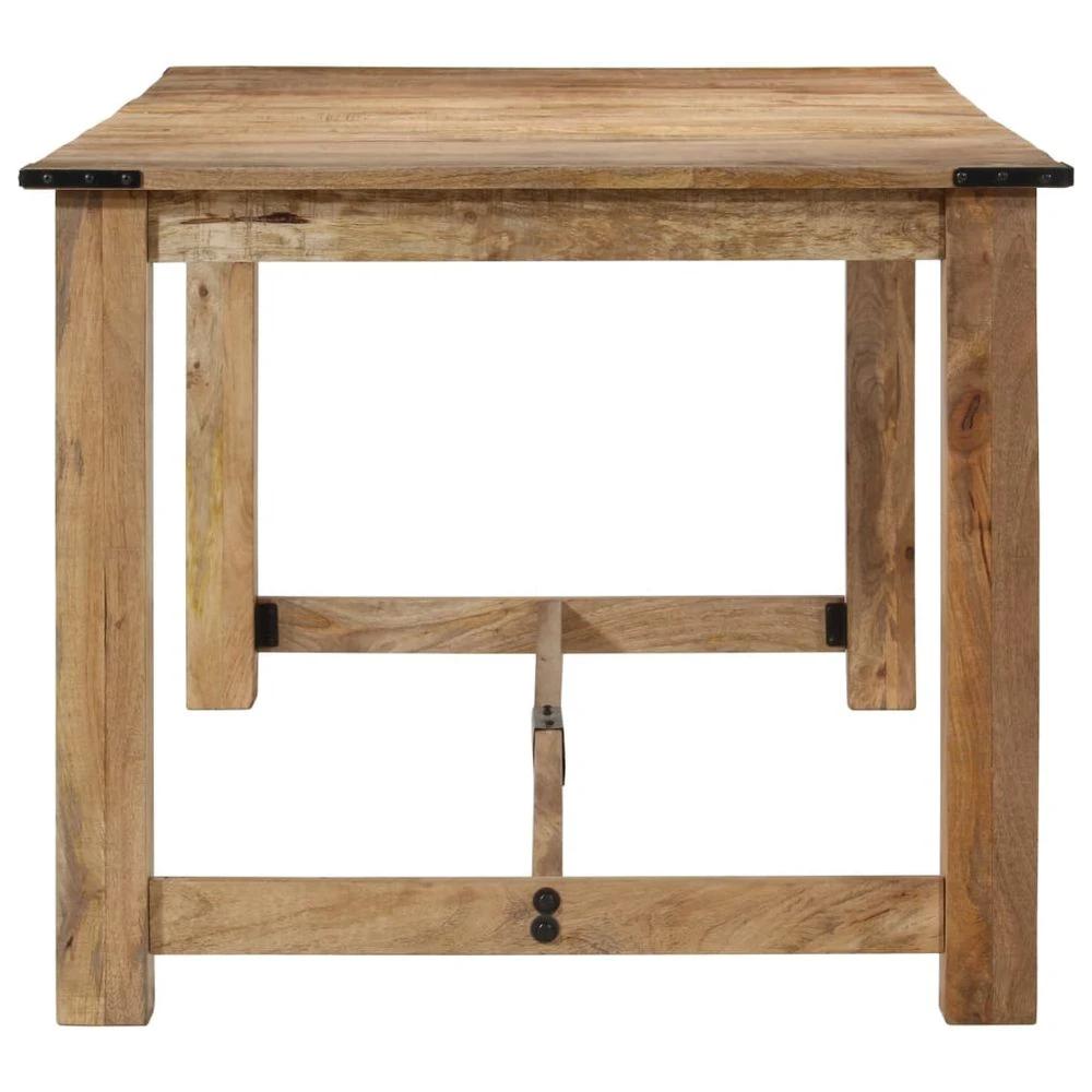 Dining Table 180x90x75 cm vidaXL Solid Wood Mango by vidaXL