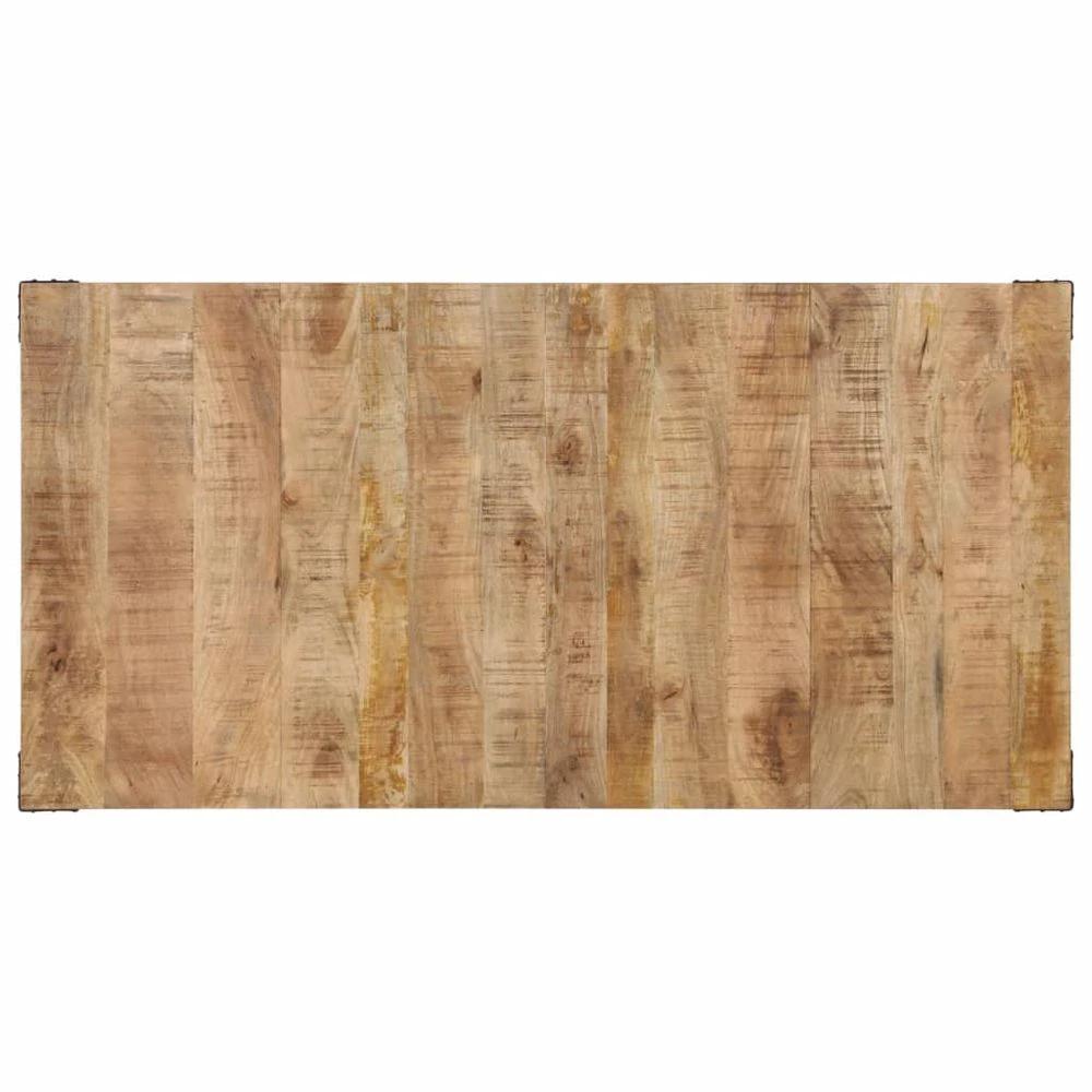 Dining Table 180x90x75 cm vidaXL Solid Wood Mango by vidaXL