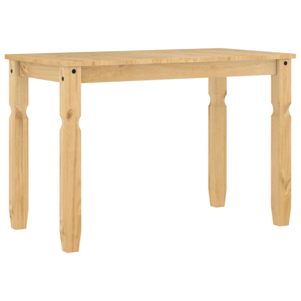 Dining Table Corona 112x60x75 cm vidaXL Solid Wood Pine by vidaXL