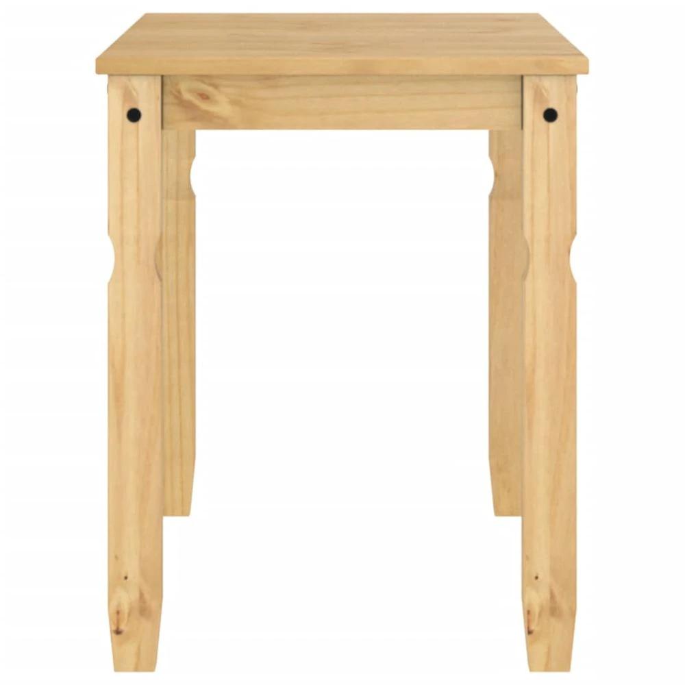 Dining Table Corona 112x60x75 cm vidaXL Solid Wood Pine by vidaXL
