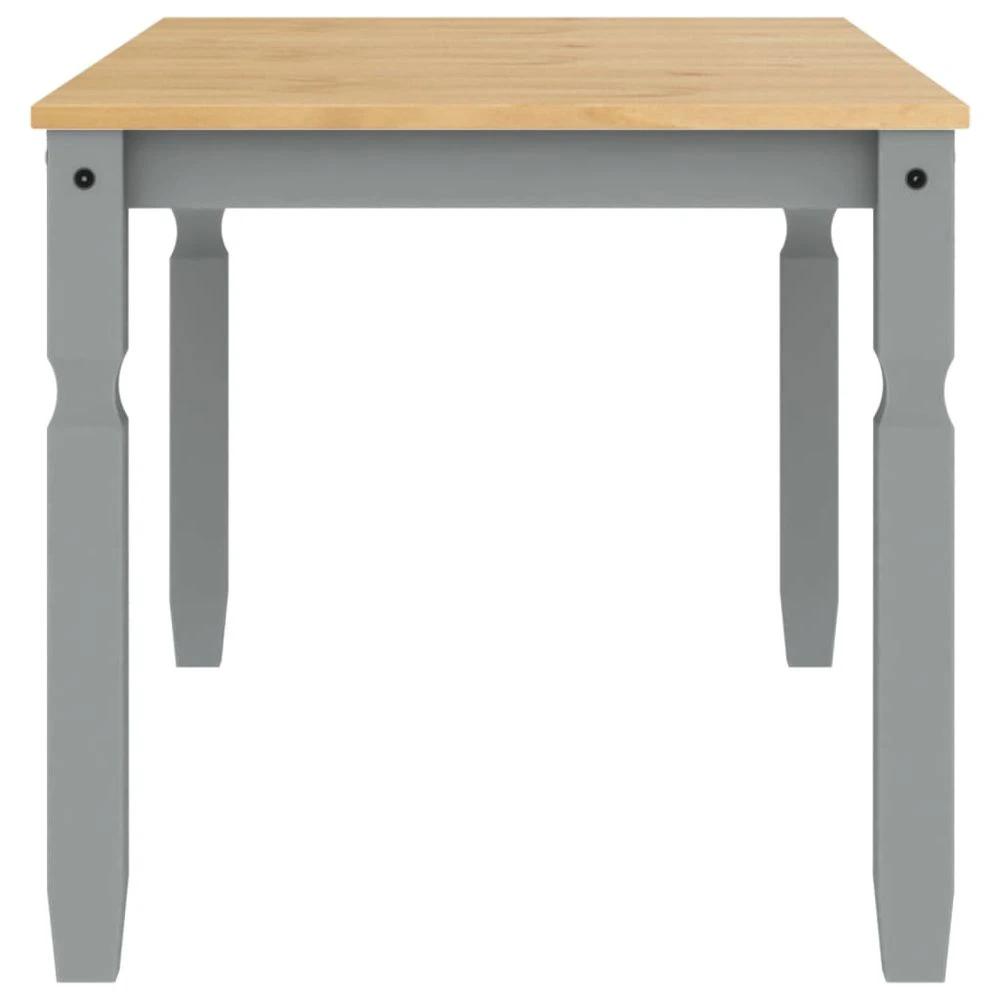 Dining Table Corona Grey 160x80x75 cm vidaXL Solid Wood Pine by vidaXL