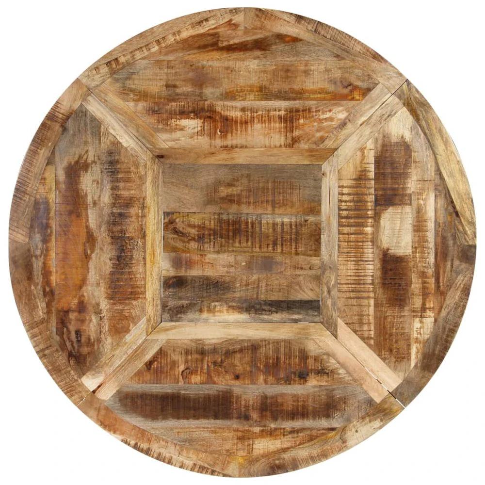 vidaXL Dining Table Ø150x76 cm vidaXL Solid Rough Wood Mango - Uncategorized Dining Table