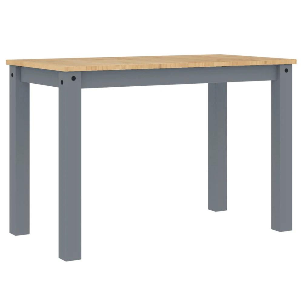 Dining Table Panama Grey 117x60x75 cm vidaXL Solid Wood Pine by vidaXL