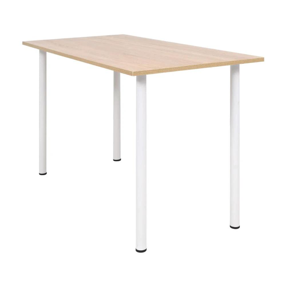 vidaXL Dining Table vidaXL 120x60x73 cm Oak and White - Uncategorized Dining Table