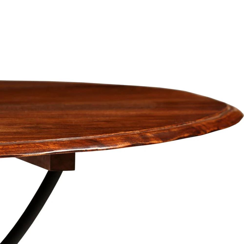 vidaXL Dining Table vidaXL Solid Acacia Wood with Honey Finish 120x76 cm - Uncategorized Dining Table