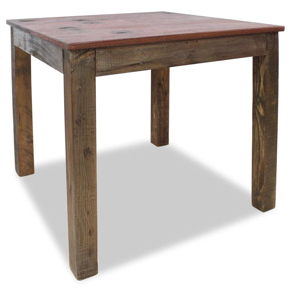 vidaXL Dining Table vidaXL Solid Reclaimed Wood 82x80x76 cm - Uncategorized Dining Table