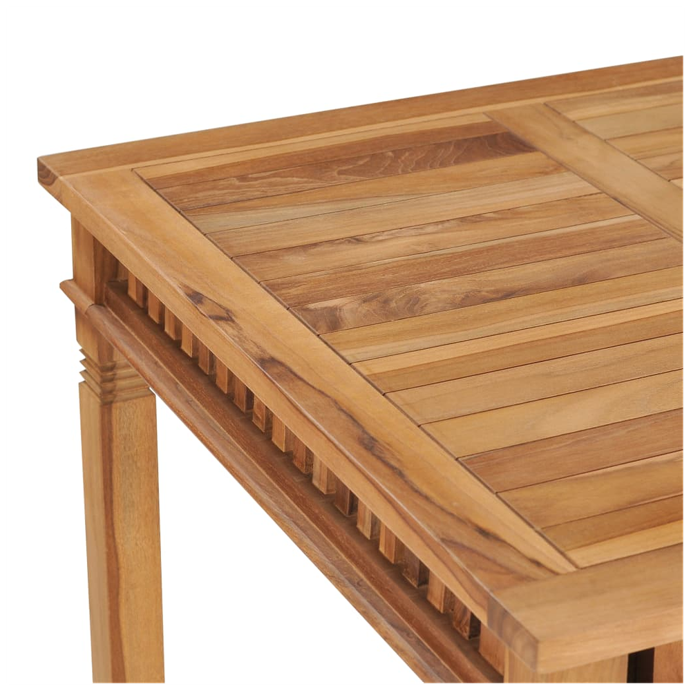 Garden Dining Table vidaXL 80x80x80 cm Solid Teak Wood by vidaXL