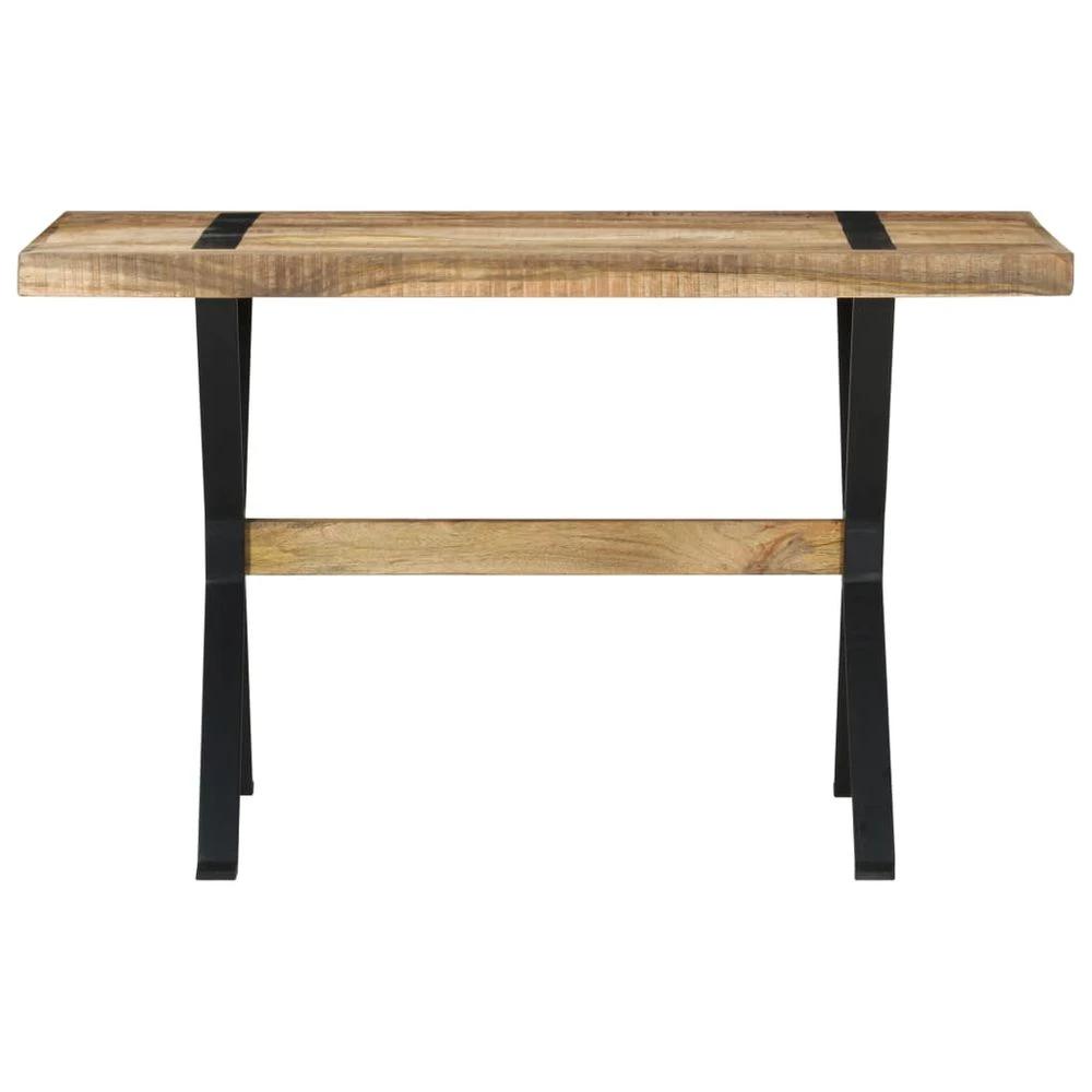 vidaXL Dining Table 120x60x76 cm vidaXL Rough Mango Wood - Uncategorized Dining Table