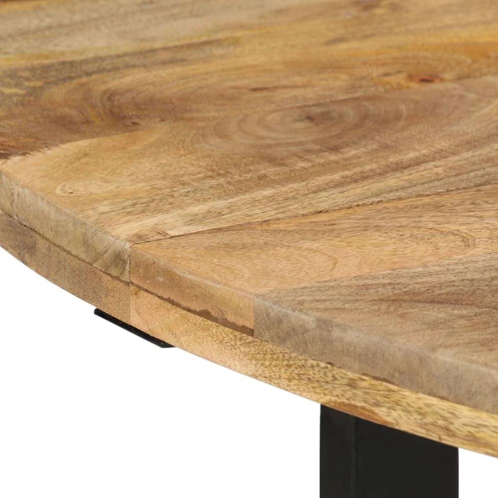 Dining Table 110x75 cm vidaXL Solid Wood Mango by vidaXL