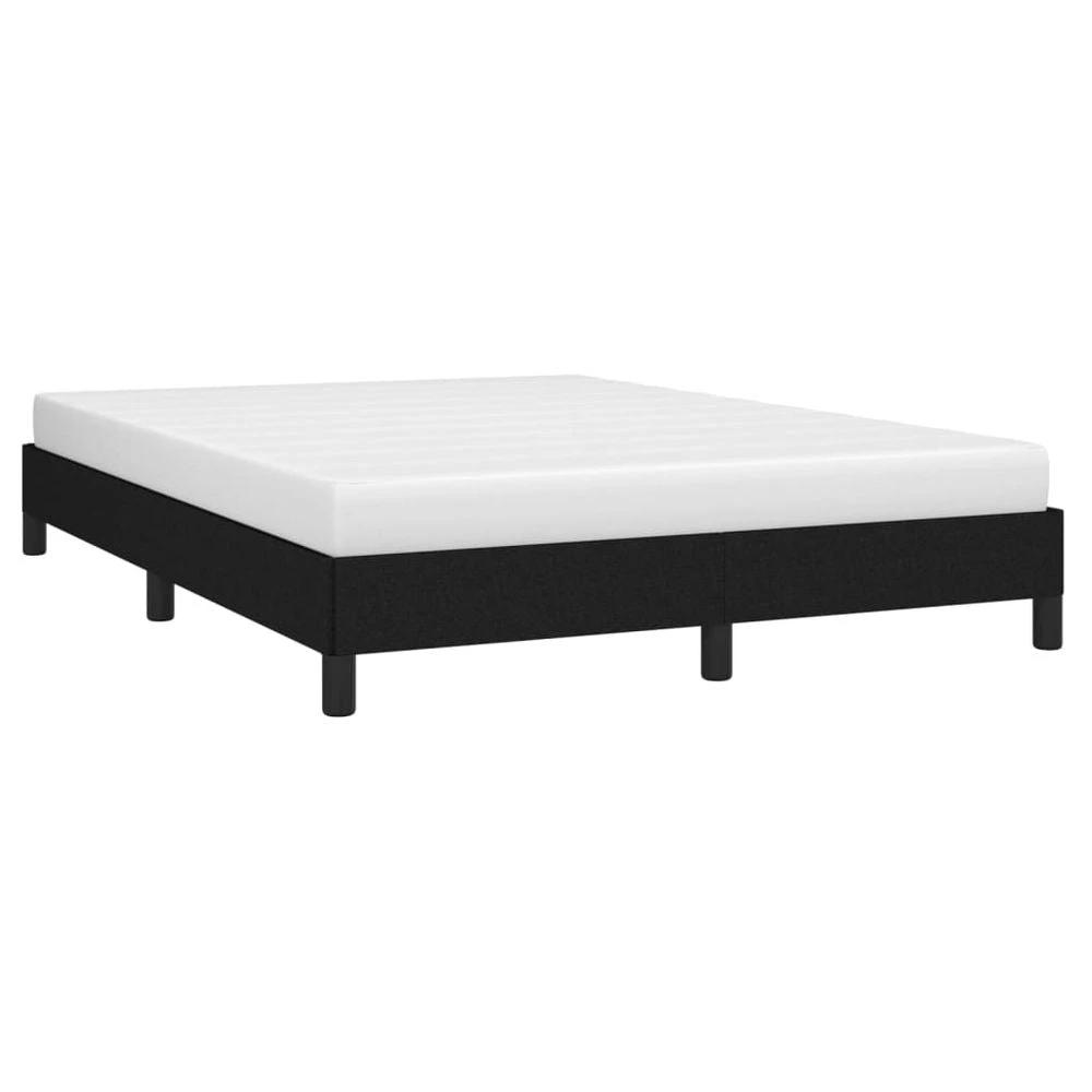 vidaXL Bed Frame Black 135x190 cm vidaXL Double Fabric - Uncategorized Double Bed