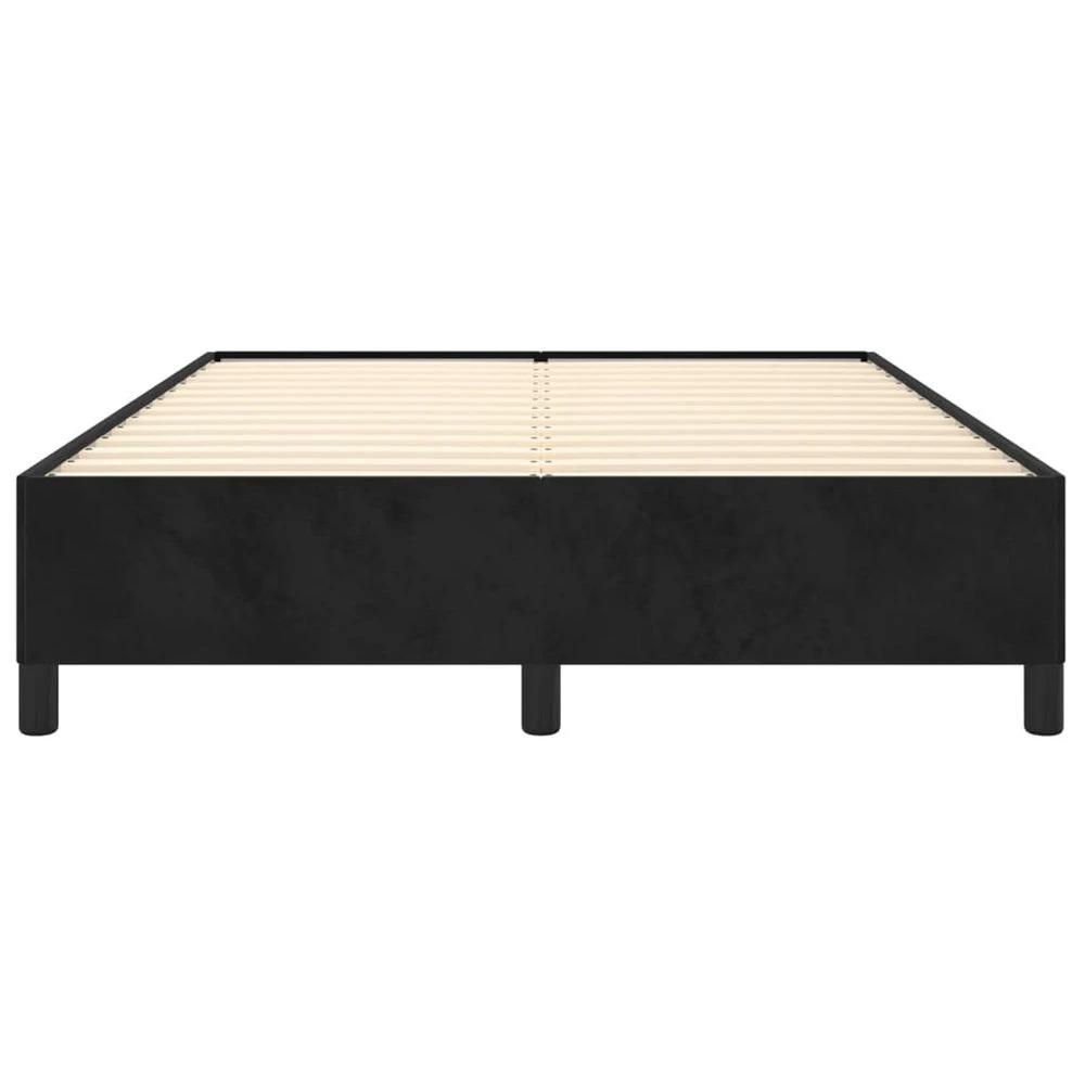 Bed Frame Black 135x190 cm vidaXL Double Velvet by vidaXL