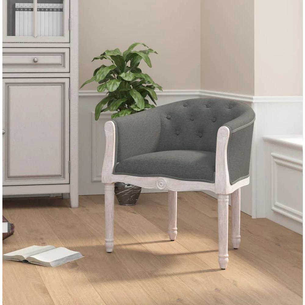 vidaXL Dining Chair Linen - Uncategorized Fabric Dining Chairs