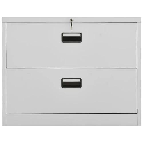 vidaXL Filing Cabinet White 90x46x72.5 cm Steel - Filing Cabinet