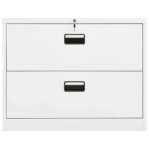 vidaXL Filing Cabinet White 90x46x72.5 cm Steel - Filing Cabinet