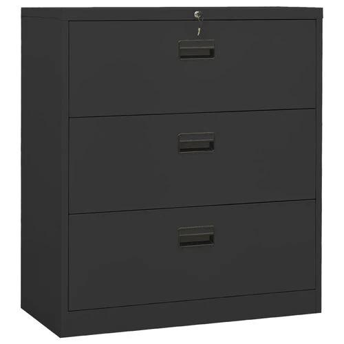 vidaXL Filing Cabinet White 90x46x72.5 cm Steel - Filing Cabinet