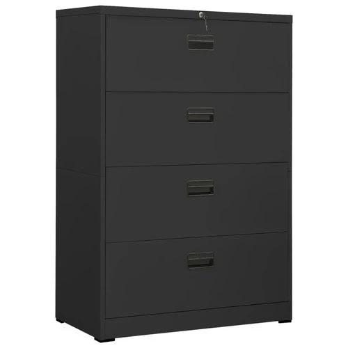 vidaXL Filing Cabinet White 90x46x72.5 cm Steel - Filing Cabinet