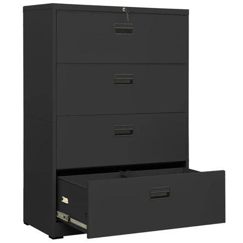 vidaXL Filing Cabinet White 90x46x72.5 cm Steel - Filing Cabinet