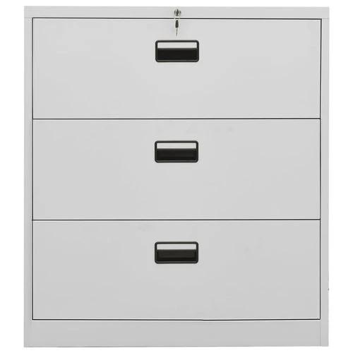 vidaXL Filing Cabinet White 90x46x72.5 cm Steel by vidaXL