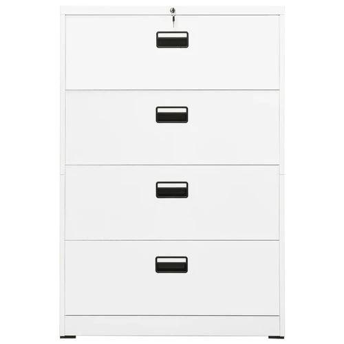 vidaXL Filing Cabinet White 90x46x72.5 cm Steel by vidaXL