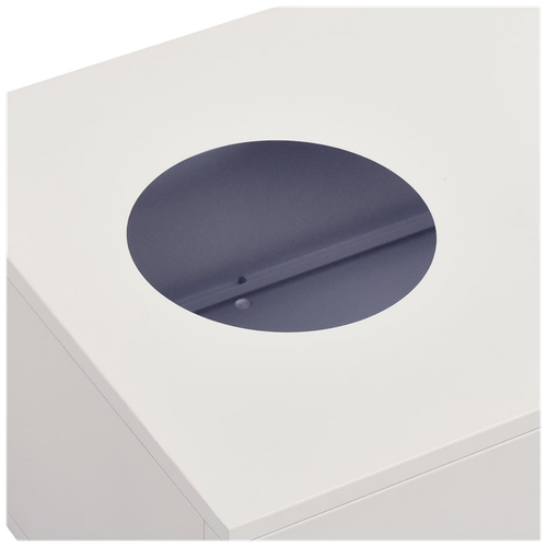 vidaXL vidaXL Office Cabinet with Sliding Door White 90x40x90 cm Steel - Uncategorized Filing Cabinet