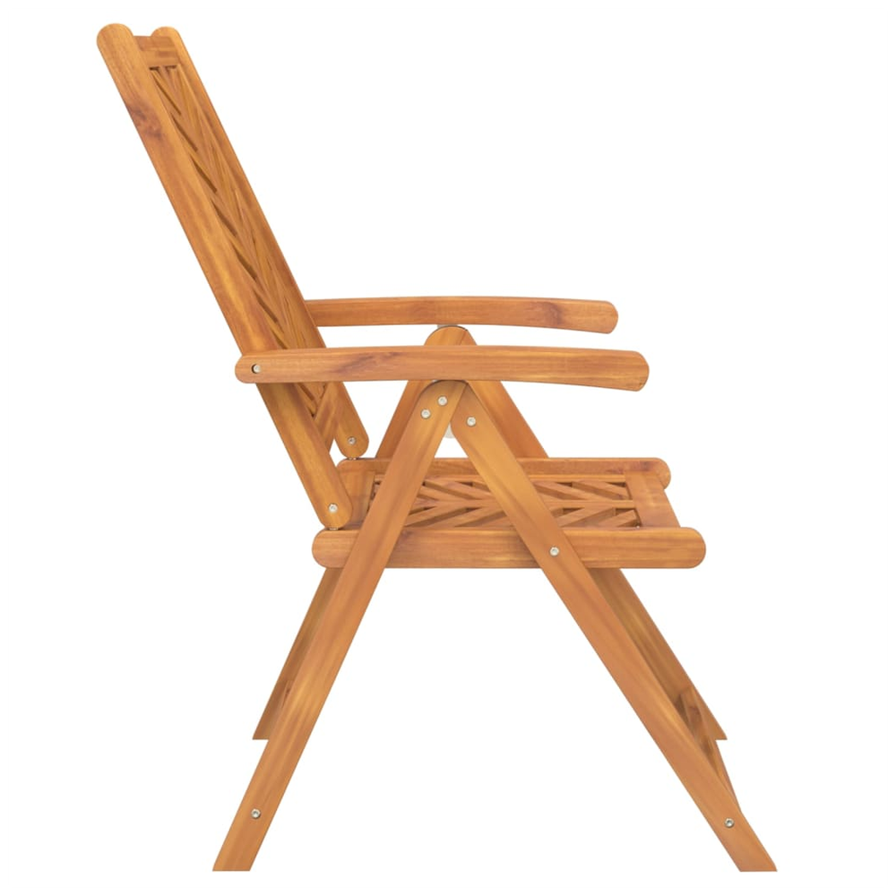 vidaXL Reclining Garden Chairs 2 pcs vidaXL Solid Wood Acacia - Uncategorized Garden Chairs