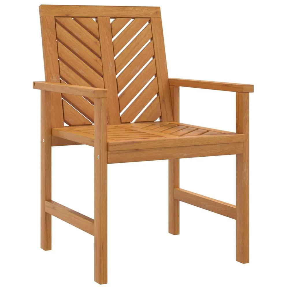 Garden Dining Chairs 2 pcs vidaXL Solid Wood Acacia by vidaXL