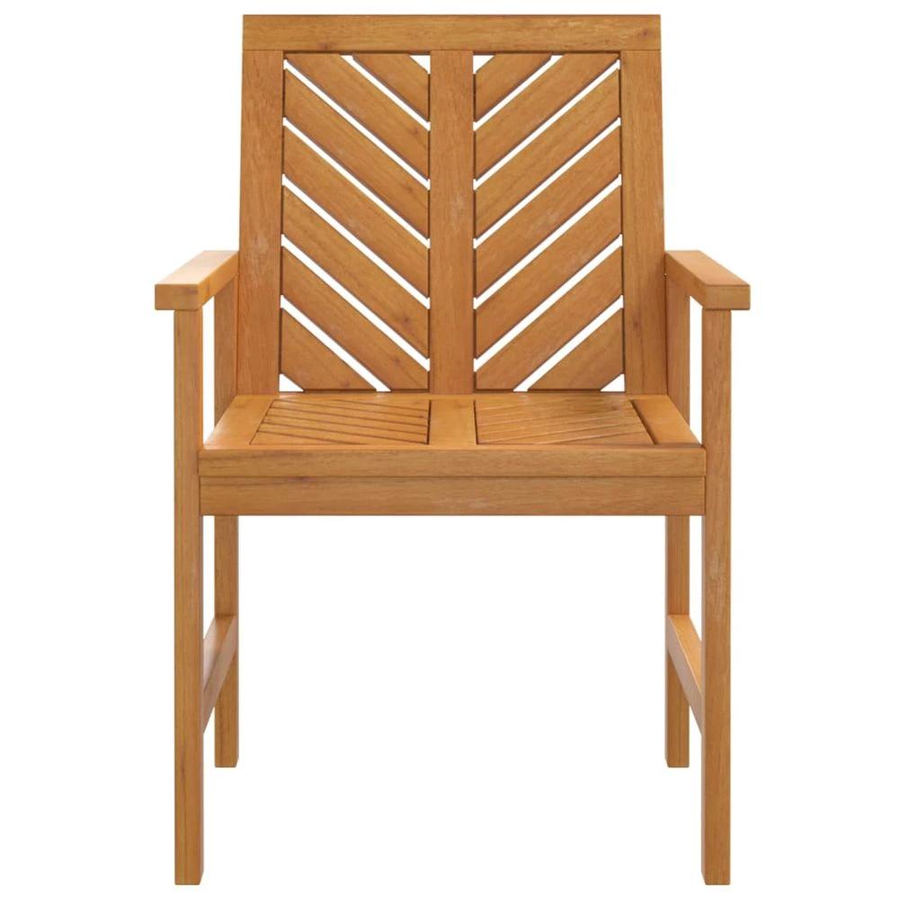 Garden Dining Chairs 2 pcs vidaXL Solid Wood Acacia by vidaXL