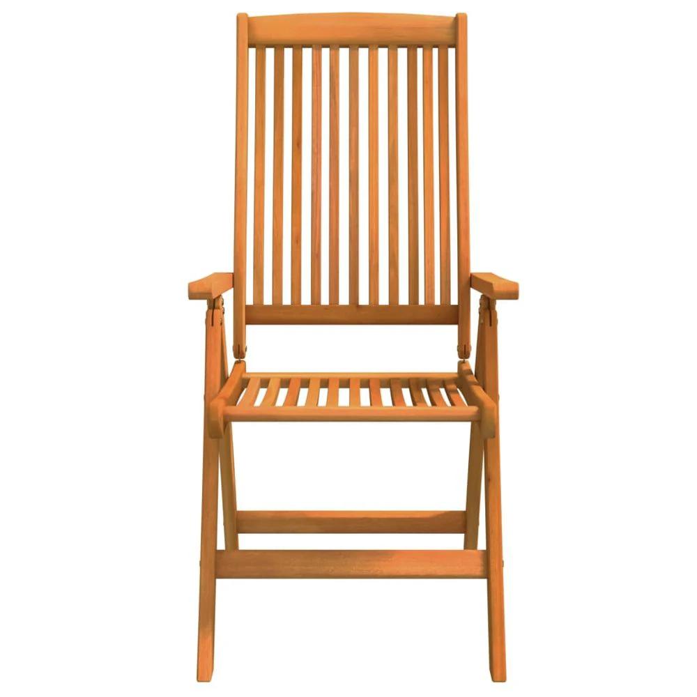 Folding Garden Chairs 2 pcs vidaXL Solid Wood Eucalyptus by vidaXL