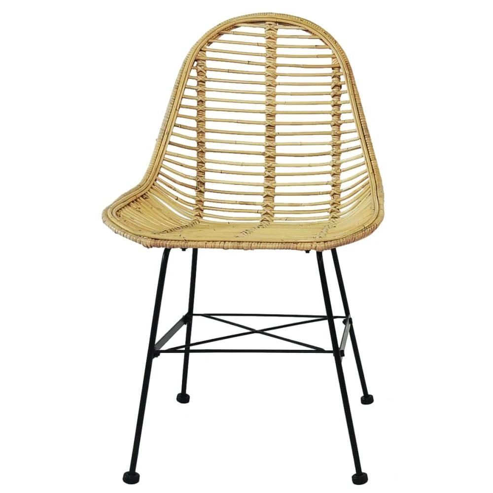 vidaXL Dining Chairs 6 pcs vidaXL Natural Rattan - Uncategorized Garden Chairs