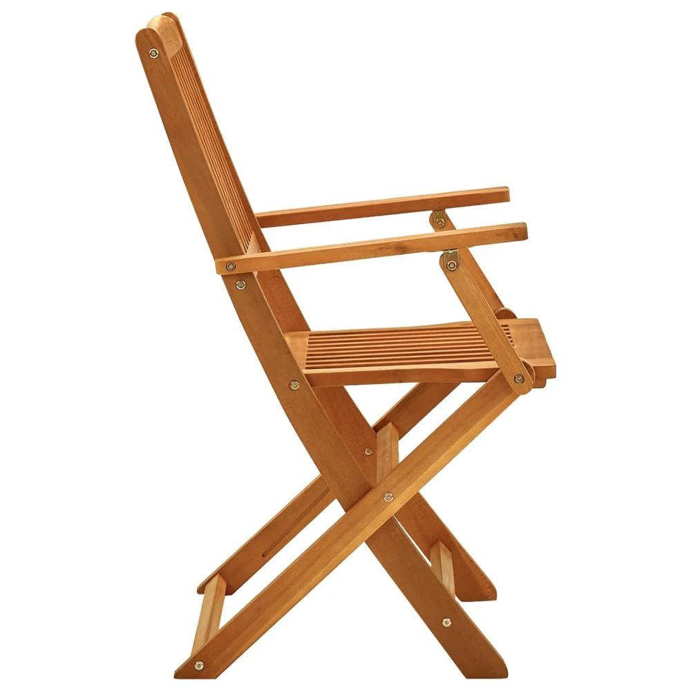Folding Garden Chairs 2 pcs vidaXL Solid Eucalyptus Wood by vidaXL