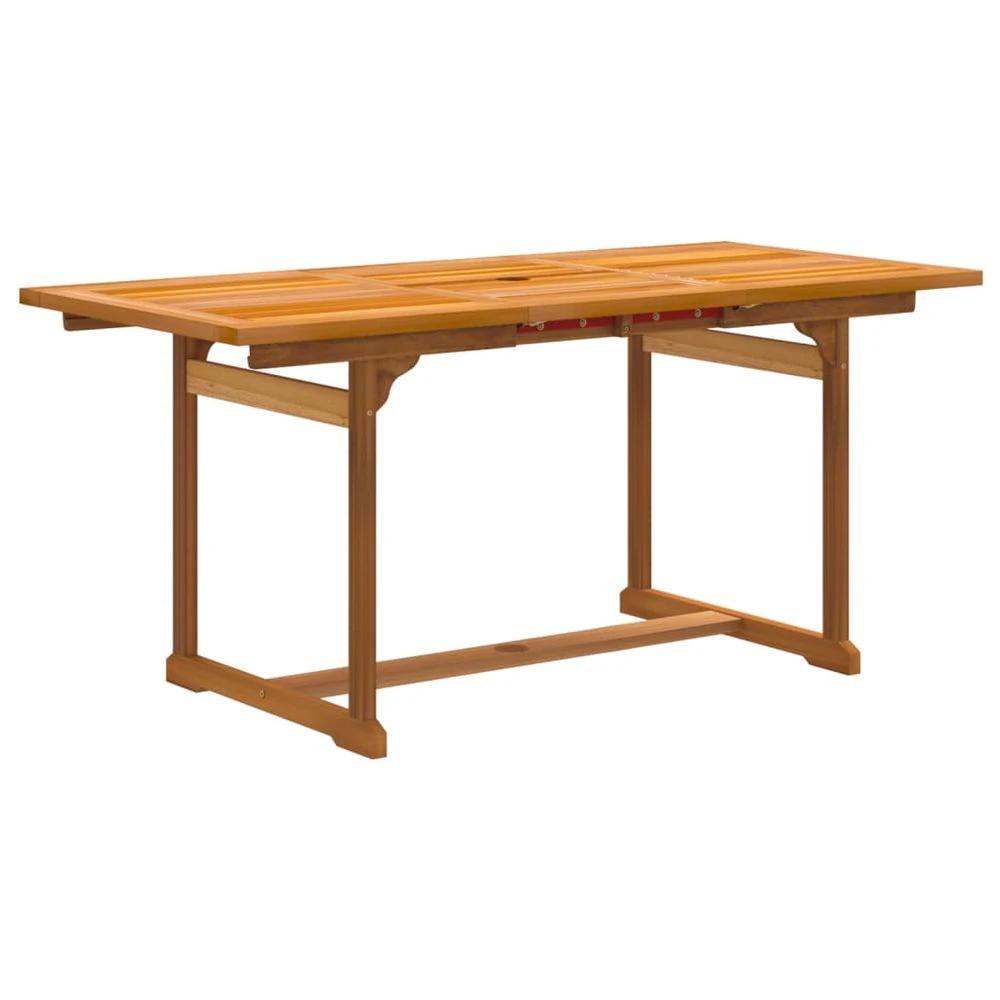 7 Piece vidaXL Garden Dining Set Solid Wood Acacia and Textilene - Garden Set from vidaXL