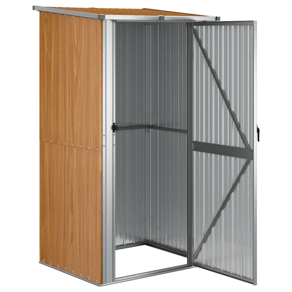 vidaXL Garden Shed Green 118.5x97x209.5 cm Galvanised Steel by vidaXL