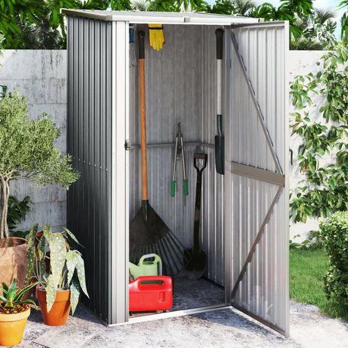 vidaXL Garden Shed Green 118.5x97x209.5 cm Galvanised Steel by vidaXL