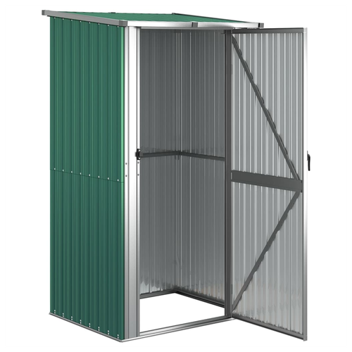vidaXL Garden Shed Green 118.5x97x209.5 cm Galvanised Steel by vidaXL