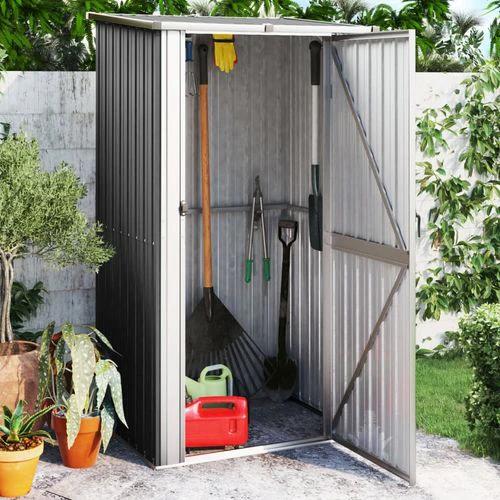 vidaXL Garden Shed Green 118.5x97x209.5 cm Galvanised Steel by vidaXL