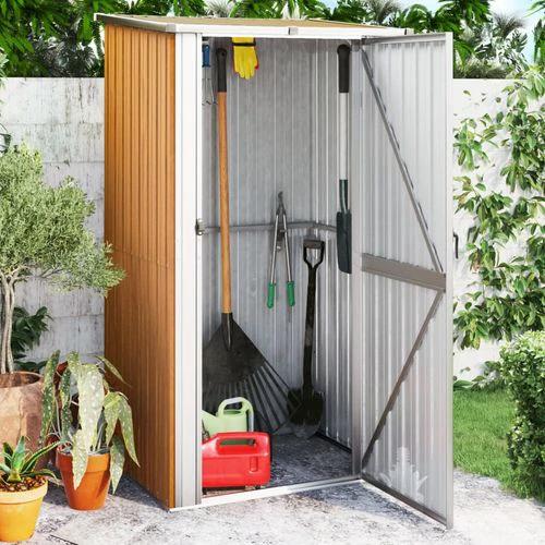 vidaXL Garden Shed Green 118.5x97x209.5 cm Galvanised Steel by vidaXL