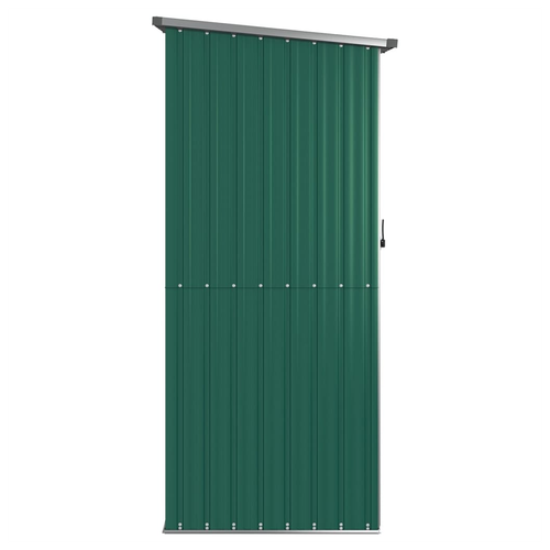vidaXL Garden Shed Green 118.5x97x209.5 cm Galvanised Steel by vidaXL