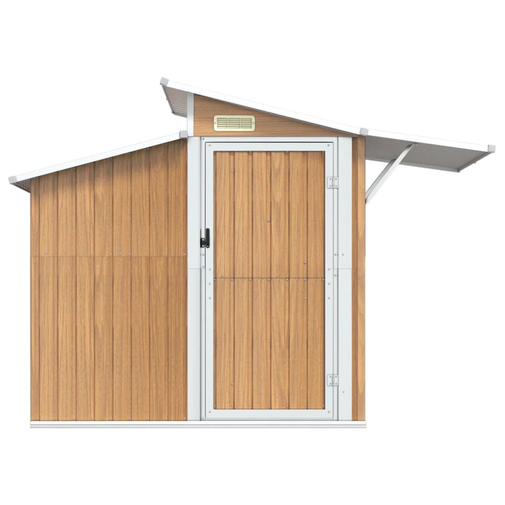 vidaXL Garden Shed Green 270x130x208.5 cm Galvanised Steel by vidaXL