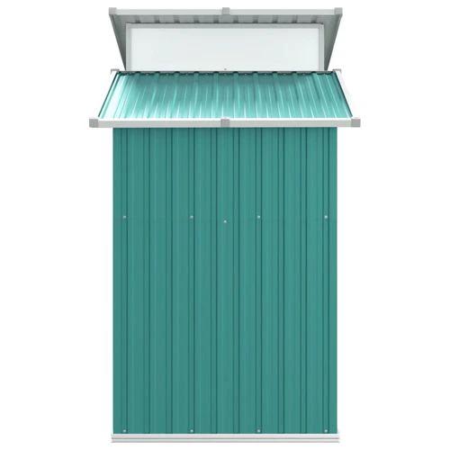 vidaXL vidaXL Garden Shed Green 270x130x208.5 cm Galvanised Steel - Garden Shed