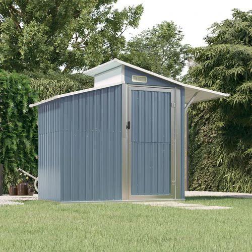 vidaXL vidaXL Garden Shed Green 270x130x208.5 cm Galvanised Steel - Garden Shed