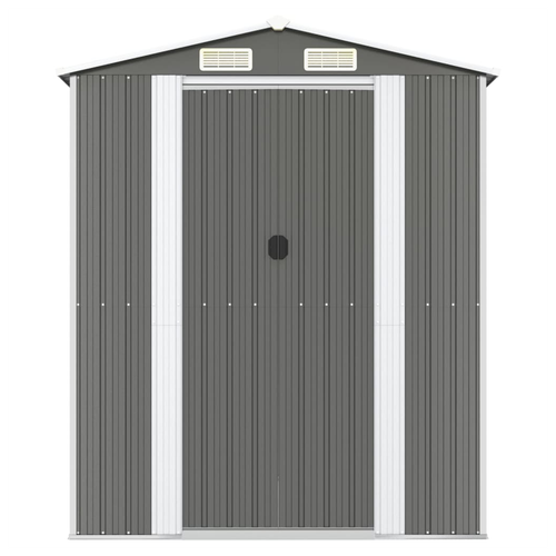 vidaXL vidaXL Garden Shed Green 192x108x223 cm Galvanised Steel - Garden Shed