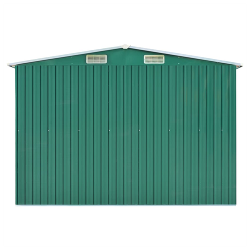 vidaXL Garden Shed Green 257x990x181 cm Galvanised steel by vidaXL