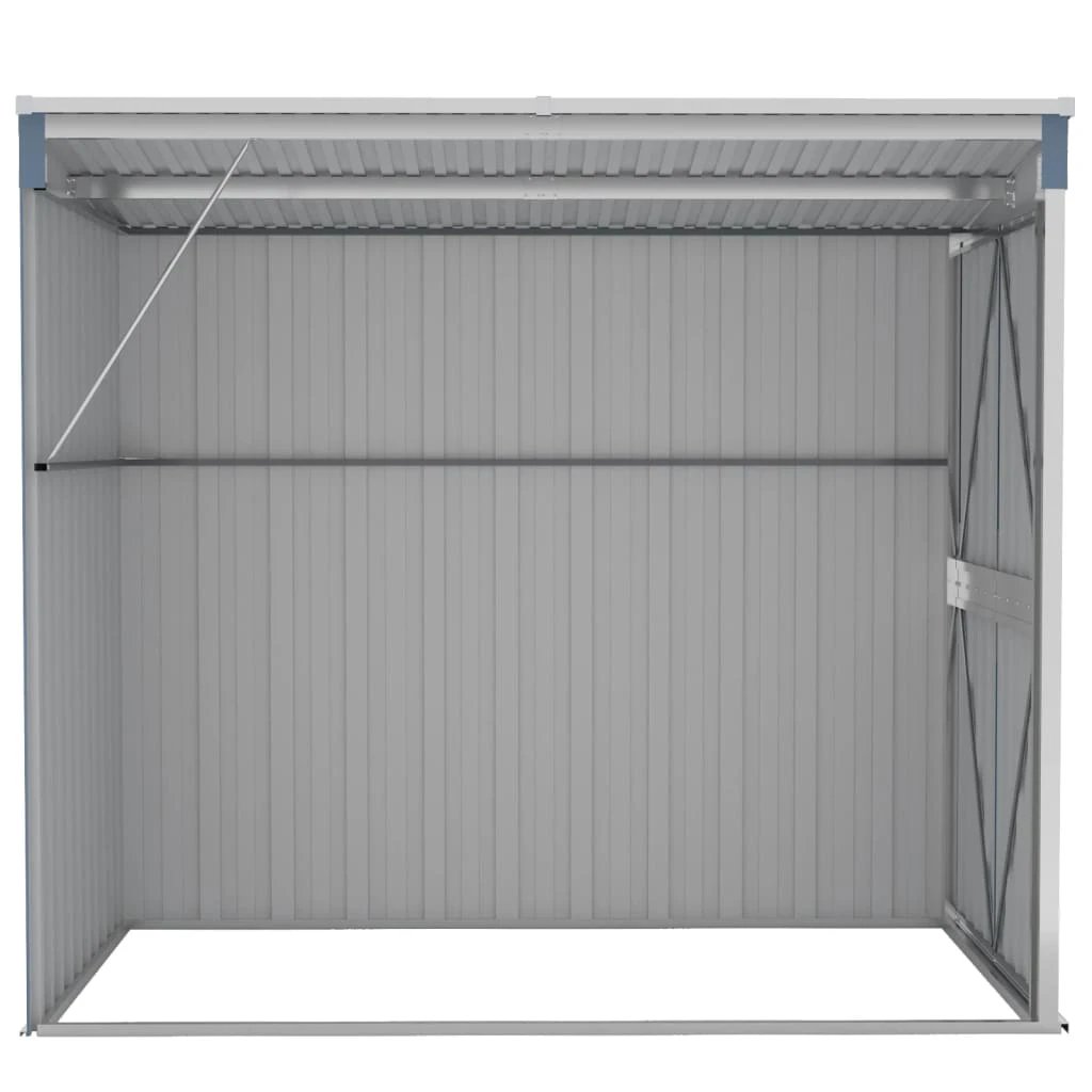 vidaXL Wall-mounted Garden Shed Green 118x100x178 cm Galvanised Steel by vidaXL