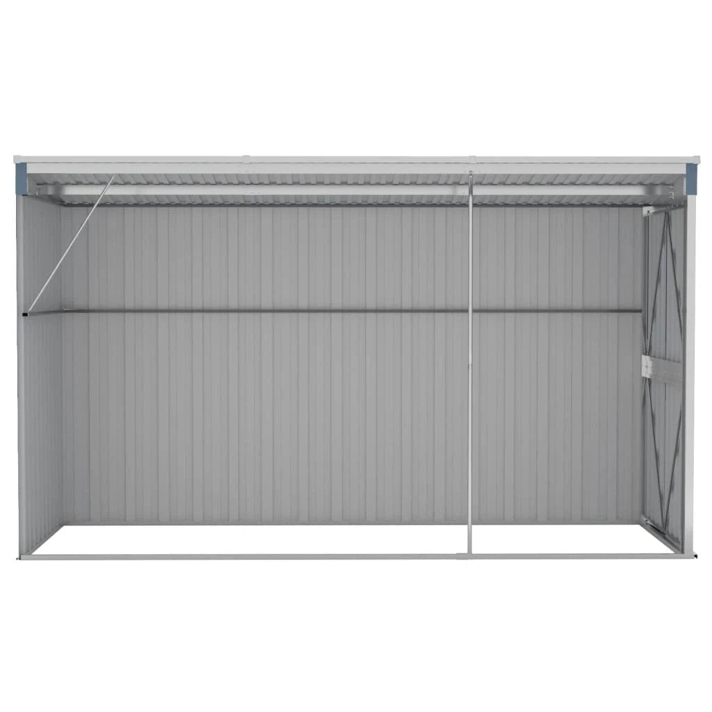 vidaXL Wall-mounted Garden Shed Green 118x100x178 cm Galvanised Steel by vidaXL