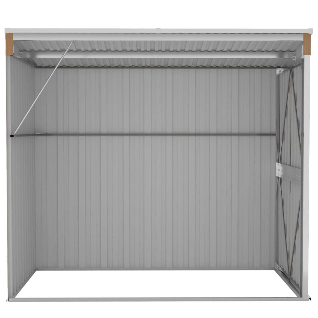vidaXL Wall-mounted Garden Shed Green 118x100x178 cm Galvanised Steel by vidaXL